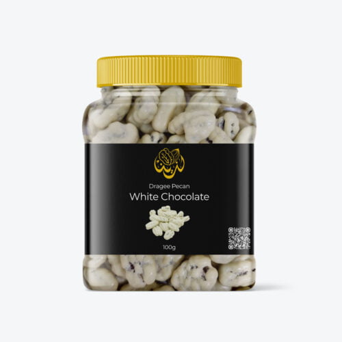deliciouspecan-jar-100g-white White Chocolate Dragee Pecan
